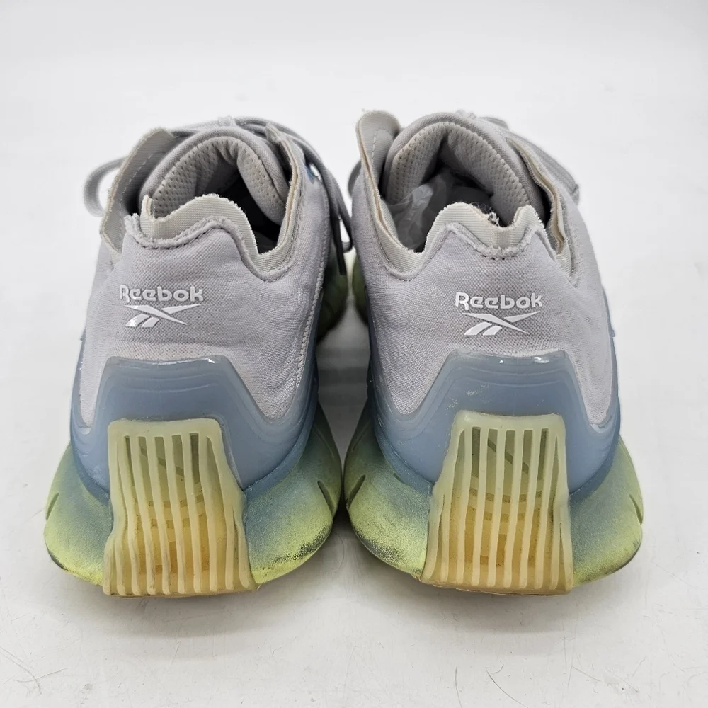 Reebok Zig Kinetica Lemon Glow Fluid Blue & Grey Womens Size 8